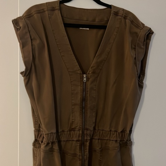 Splendid Cindy Utility Jumpsuit Brown Color Size XL - Picture 2 of 6